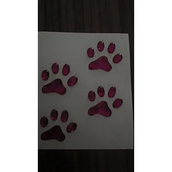 Samolepicí dekorace na vozidlo 3D Samolepka 2 cm - 4 kusy - DOPRODEJ 1 ks Barva: Fialová, Velikost: 2cm , 4 kusy