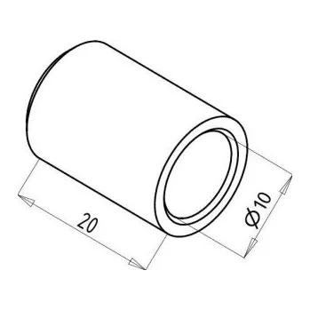 Zábradlí Záslepka nerez prutů ø10 (12) mm Průměr prutů: 10 mm