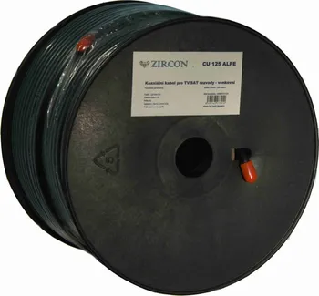 Anténní kabel Zircon CCS 125 ALPE černý 100 m
