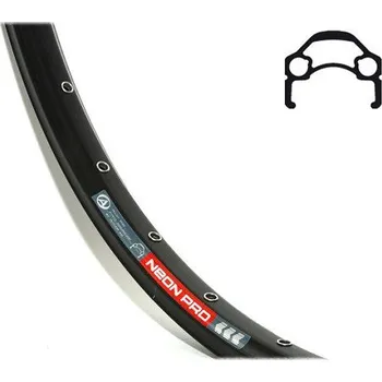 Ráfek na kolo AUTHOR 26" ACO Neon Pro (černá) Počet děr: 32 Ráfek