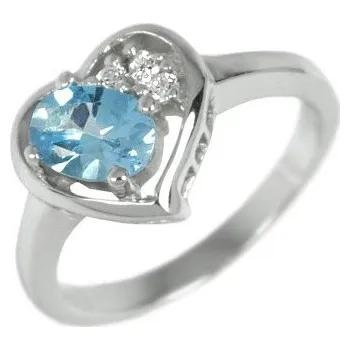 Prsten Silvego s pravým Topazem JGTCR0408-T