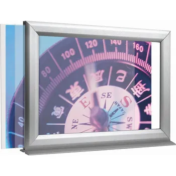 Kancelářský nábytek Oboustranný Slide-in rámeček A4 na šířku