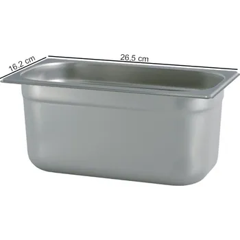 Plech na pečení TOMGAST | Gastronádoba PROFI velikost GN 1/4, výška 4 cm (Gastronádoba GN 1/4 - hloubka 4 cm)