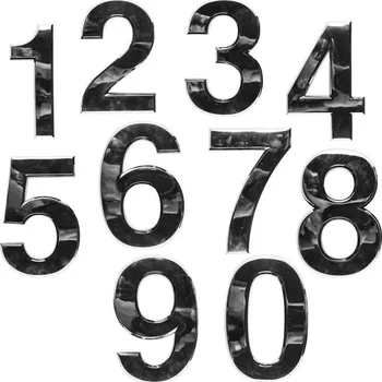 Kancelářský nábytek Chromované číslice sada 0-9