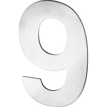Domovní cedule Domovní číslo ACT "9" nerez (Výška číslice :12 cm)