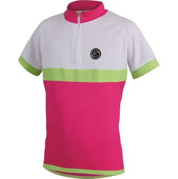 Etape Bambino růžový/bílý cyklistický dres Etape Bambino růžový/bílý