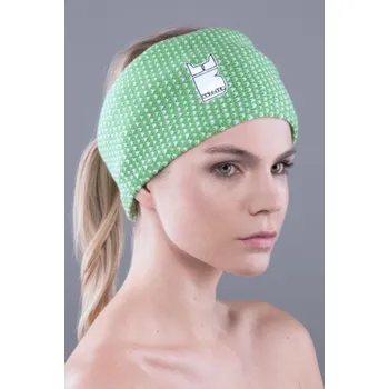 multifunkční nákrčník Bullish Gorro Pattern malé logo zelená s bílým vzorem (Bullish Goro Pattern malé logo zelená s bílým vzorem)