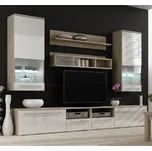 Cama Meble Luna dub sonoma/bílý lesk