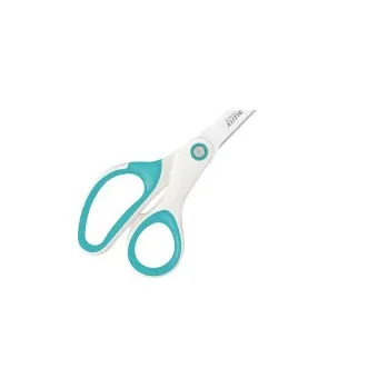 Kancelářské nůžky Nůžky kancelářské Leitz WOW titanové - 20,5 cm / bílo-tyrkysová