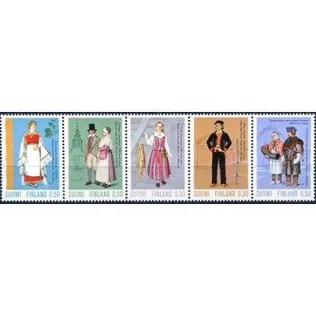 Poštovní známka Posti Finland (1972) MiNr. 710 - 714 ** - Finsko - kroje