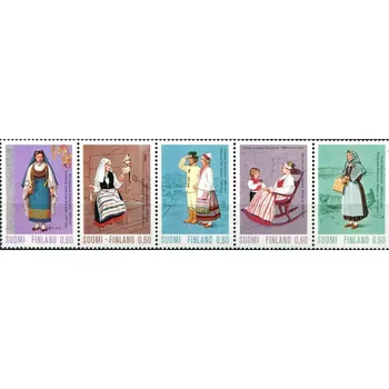 Poštovní známka Posti Finland (1973) MiNr. 733 - 737 ** - Finsko - kroje