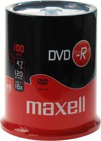 Optické médium Maxell DVD-R 16X 100SP D/V 275611