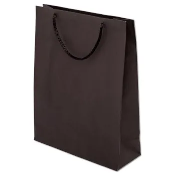 Papírové tašky barevné 240x100x320mm - černá