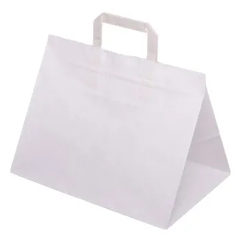 Papírová taška 330x220x245mm - Bílá