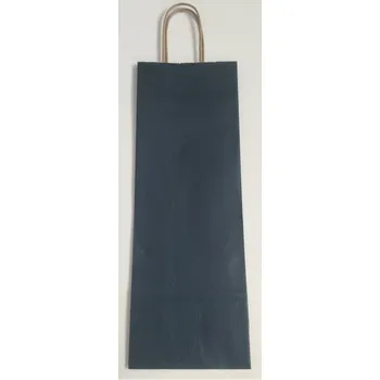 Papírová taška na víno 14x8x39cm - modrá