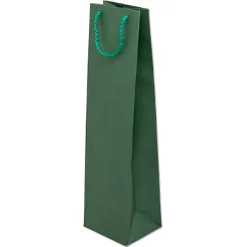 Taška papírová barevná 110x90x400mm - zelená
