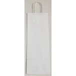 Papírová taška na víno 14x8x39cm - bílá
