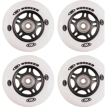 Kolečko k in-line bruslím Worker 80mm a ložiska ABEC-7 chrome - Set 4 ks