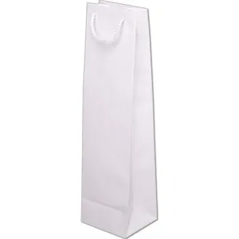 Taška papírová barevná 110x90x400mm - bílá