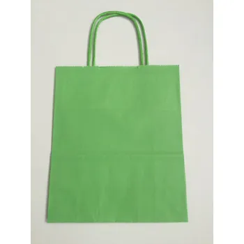 Taška papírová 18x8x22cm - zelená