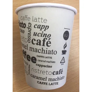 Jednorázové nádobí Kelímek na kávu Coffe to go 200ml (cena za 50ks)