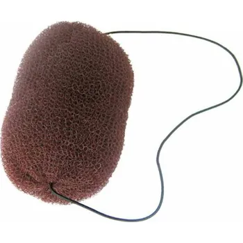 Výplň do drdolu Duko s gumičkou 14 g - hnědá, 13 cm (5113-brown)