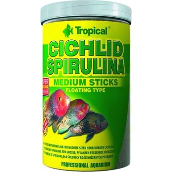 Krmivo pro rybičky TROPICALCichlid Spirulina Medium Sticks 250ml