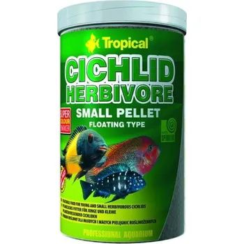Krmivo pro rybičky Tropical Cichlid Herbivore Small Pellet 250ml