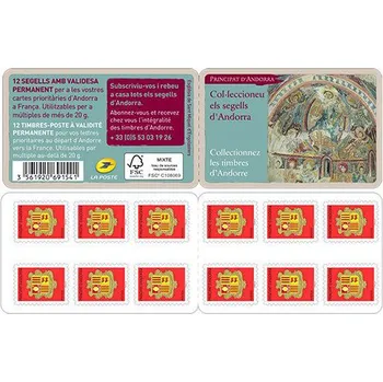 Poštovní známka Post France (2016) MiNr. ** - Andora (Fr.) - Sada - červený erb