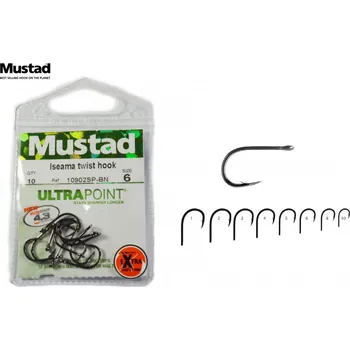 Rybářský háček Háček Mustad Iseama Twist vel.8 / 10ks