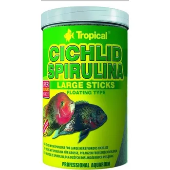 Krmivo pro rybičky TROPICALCichlid Spirulina Large Sticks 250ml