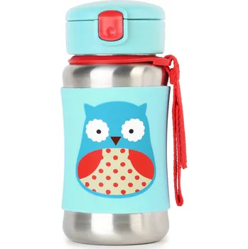 Skip Hop Zoo Láhev na vodu nerez 350 ml, sovička