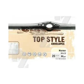 Kancelář Obálka DL Top style 100 g Mramor White 20ks, Mondi