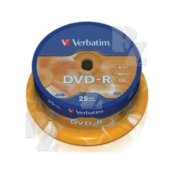 Počítač Verbatim DVD-R 16x spindl 25ks