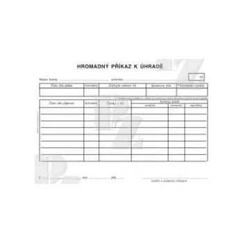 Hromadný příkaz k úhradě A5 SP PT100, Baloušek Tisk
