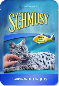 Krmivo pro kočku Schmusy Cat Fish kapsička sardinky v želé 100 g