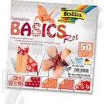 Papíry na origami 10x10cm 50ks Basic Rot, SMT Creatoys