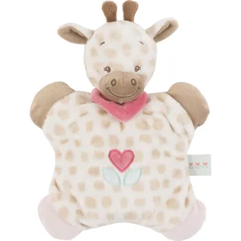 Hračka pro nejmenší Nattou chrastítko polštářek žirafa Charlotte