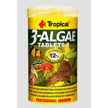 Krmivo pro rybičky TROPICAL 3-Algae Tablets B 50ml - cca. 200ks