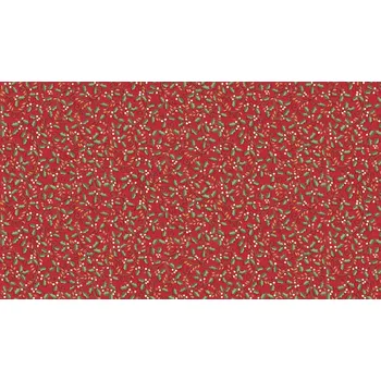 MAKOWER UK Látka vánoční v metráži se zlatým efektem 1665R