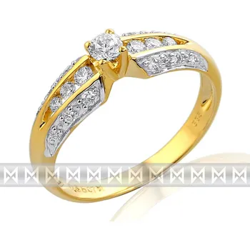 Prsten Klenoty Budín Mohutný velký diamantový prsten GEMS diamonds, žluté zlato 585/2,2 gr 3811233 (Klenoty Budín Mohutný velký diamantový prsten GEMS diamonds, žluté zlato 585/2,2 gr 3811233 )