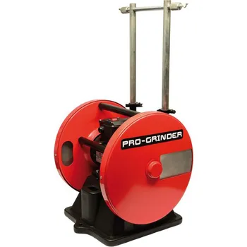 Úprava srsti hospodářského zvířete Dvoukotoučová bruska Lister PRO-GRINDER na broušení stříhacích nožů na ovce