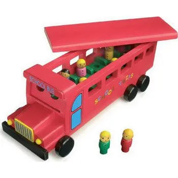 autíčko Legler Dřevěný školní autobus