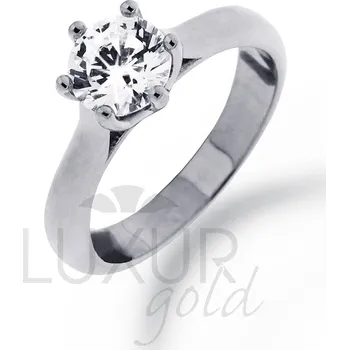 Prsten Zásnubní diamantový prsten LOVE, briliant jeden karát, GEMS, 4361000 (40610000)