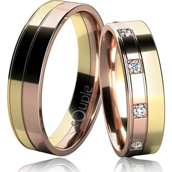 Prsten MAURICIUS snubní prsteny žluté a červené zlato C 5 UE 1 ZC (C 5 UE 1 ZC )