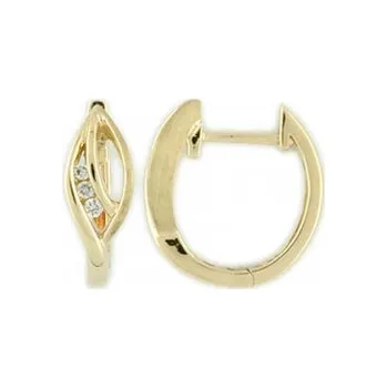 Náušnice Diamantové náušnice ze žlutého zlata s brilianty 585/2,6gr (3830221-1-0-99)