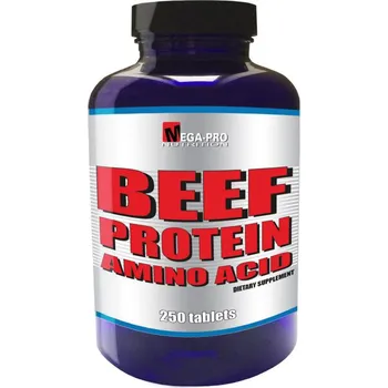 Aminokyselina Mega Pro Beef Protein Amino Acid 250 tbl.