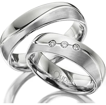 Prsten VARADERO snubní prsteny bílé zlato matované C 5 WN 2 M (C 5 WN 2 M )