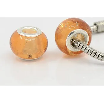 Korálek Korálek skleněný ORANŽ - TOPBEADS