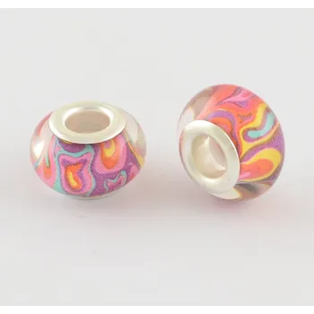 Dětské navlékací korálky Korálek barevný Duhovka akryl - TOPBEADS